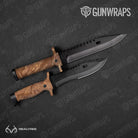 Knife Realtree Aspect Burnt Orange Camo Gear Skin Vinyl Wrap