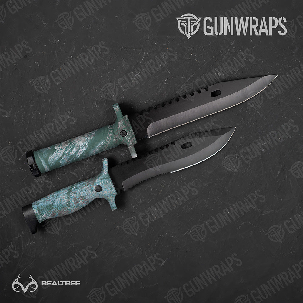 Knife Realtree Aspect Glacier Camo Gear Skin Vinyl Wrap