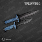 Knife Realtree Aspect Ocean Blue Camo Gear Skin Vinyl Wrap