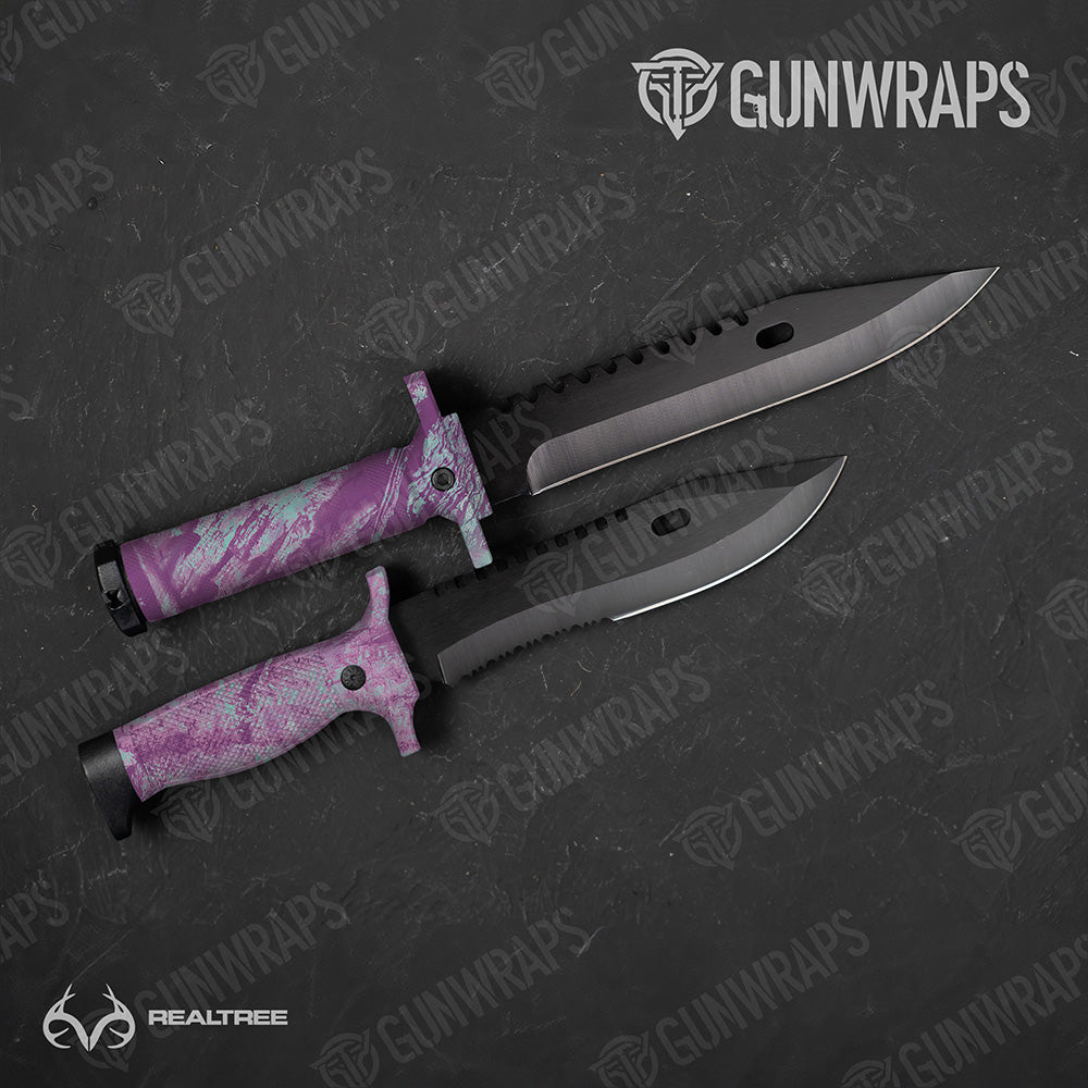Knife Realtree Aspect Ocean Spray Camo Gear Skin Vinyl Wrap