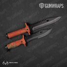 Knife Realtree XTRA Colors Orange Camo Gear Skin Vinyl Wrap