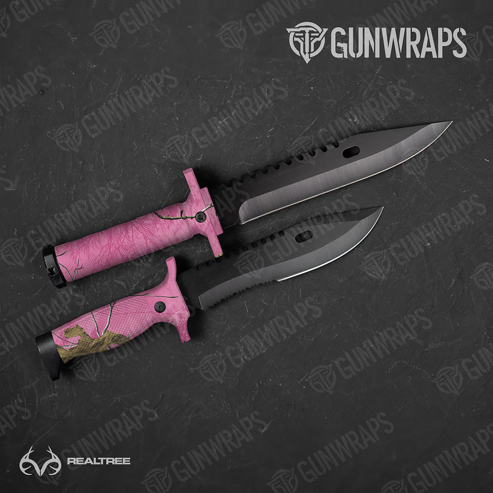 Knife Realtree XTRA Colors Pink Camo Gear Skin Vinyl Wrap