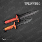 Knife Realtree WAV3 Solar Blaze Camo Gun Skin Vinyl Wrap