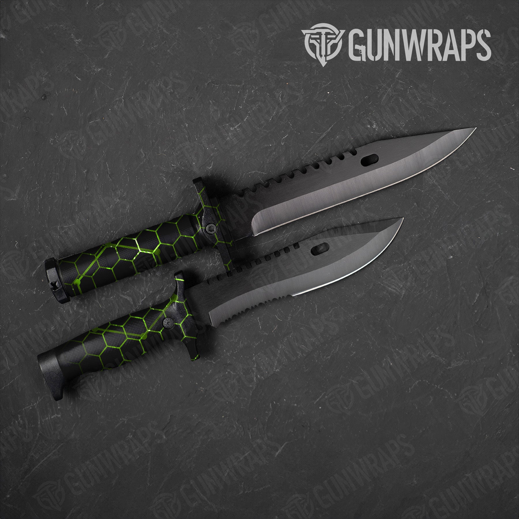 Vivid Hex Green Gun Skin Vinyl Wrap