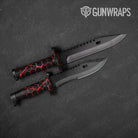 Vivid Hex Red Gun Skin Vinyl Wrap
