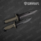 Woodgrain Bango Gun Skin Vinyl Wrap