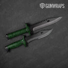 Battle Storm Elite Green Camo Knife Gear Skin Vinyl Wrap