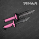 Battle Storm Elite Pink Camo Knife Gear Skin Vinyl Wrap