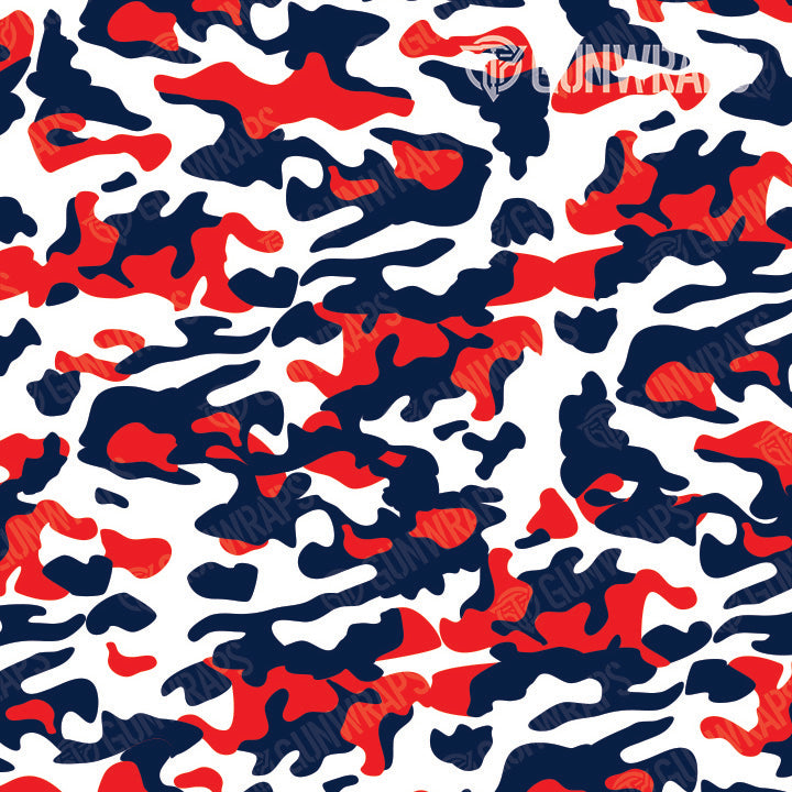 Rifle Classic America Camo Gun Skin Pattern