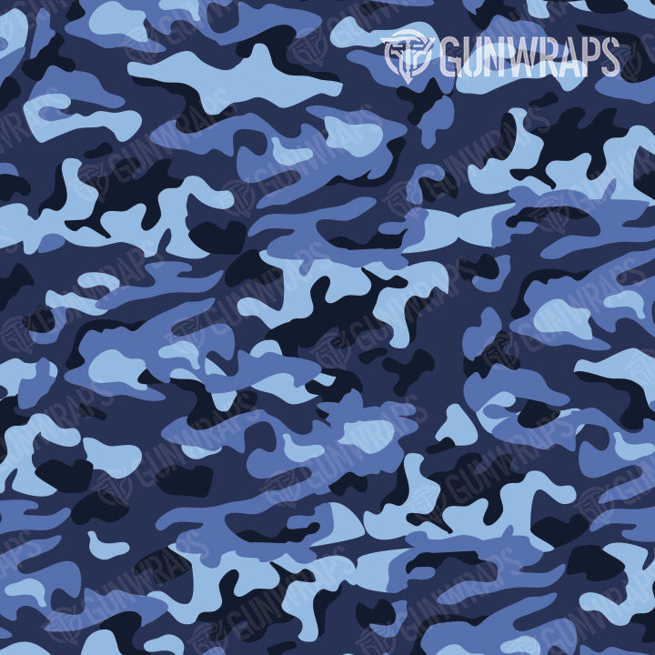 AR 15 Classic Blue Urban Night Camo Gun Skin Pattern