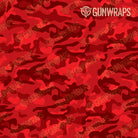 AR 15 Mag Well Classic Elite Red Camo Gun Skin Pattern