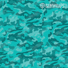 Pistol Slide Classic Elite Tiffany Blue Camo Gun Skin Pattern