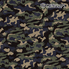 AR 15 Classic Militant Blue Camo Gun Skin Pattern