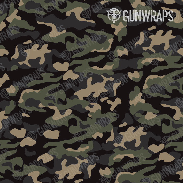 AR 15 Mag Well Classic Militant Charcoal Camo Gun Skin Pattern