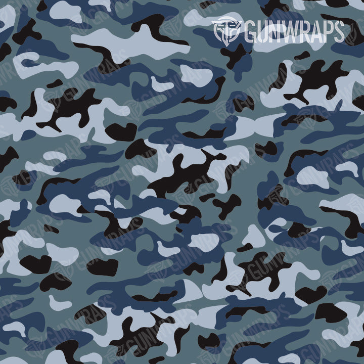 AR 15 Classic Navy Camo Gun Skin Pattern