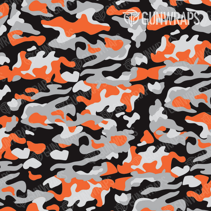 AR 15 Mag & Mag Well Classic Orange Tiger Camo Gun Skin Pattern