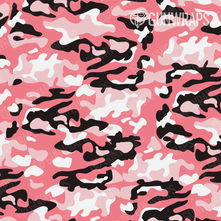 Rifle Classic Pink Camo Gun Skin Pattern