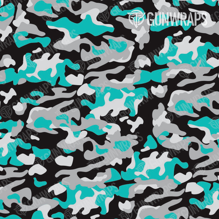 AR 15 Classic Tiffany Blue Tiger Camo Gun Skin Pattern