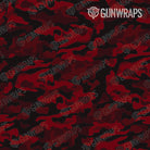 AR 15 Classic Vampire Red Camo Gun Skin Pattern