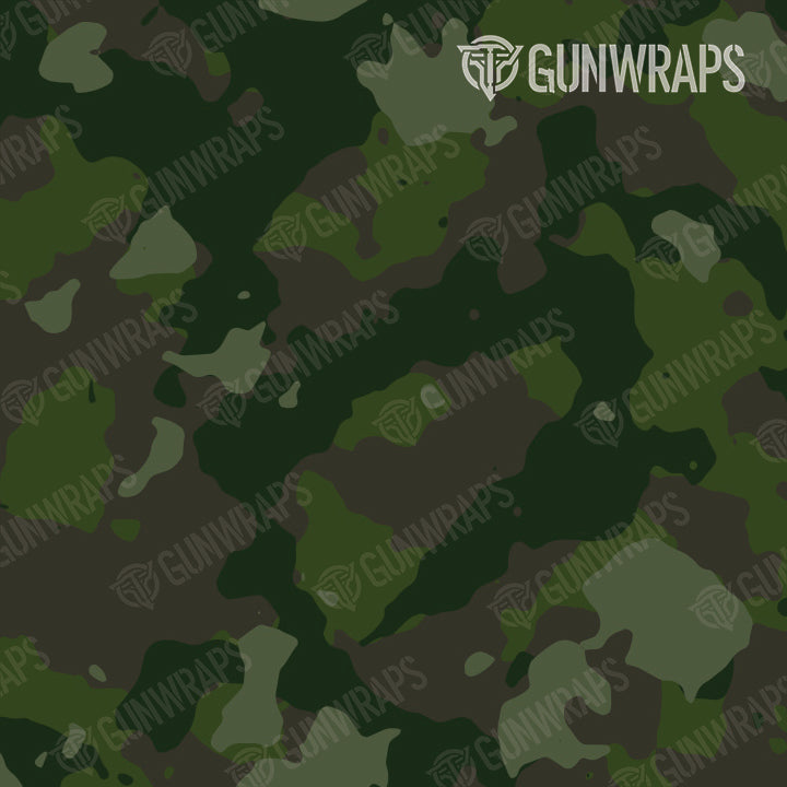 AR 15 Mag & Mag Well Cumulus Army Dark Green Camo Gun Skin Pattern