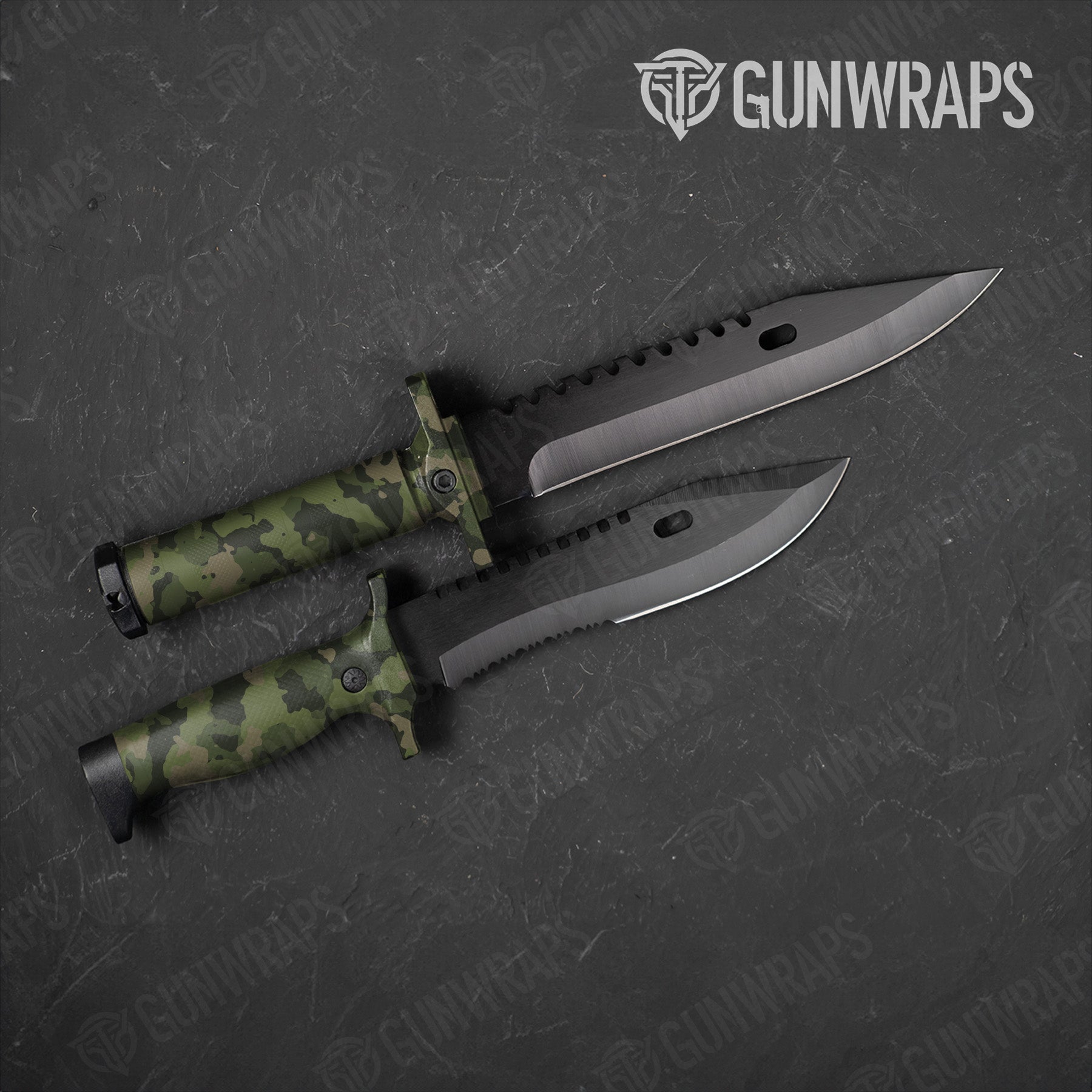 Cumulus Army Green Camo Knife Gear Skin Vinyl Wrap