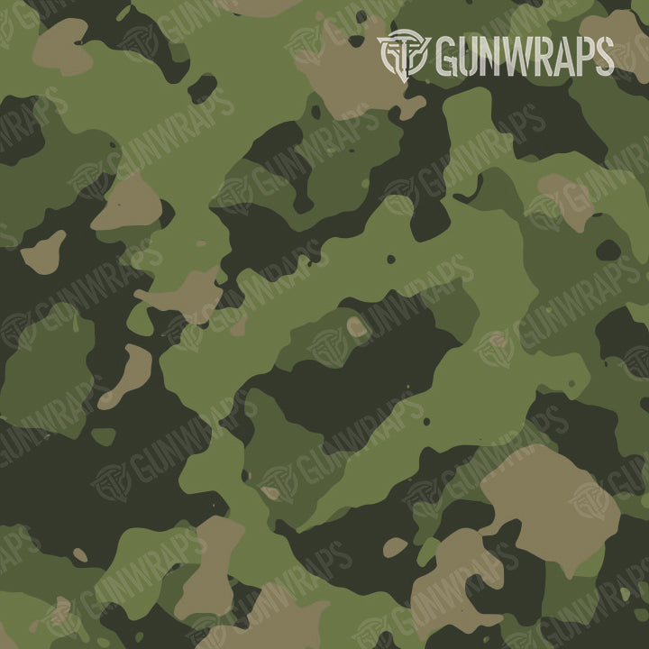 Universal Sheet Cumulus Army Green Camo Gun Skin Pattern