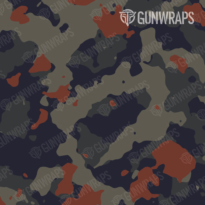 Pistol & Revolver Cumulus Blue Copper Camo Gun Skin Pattern