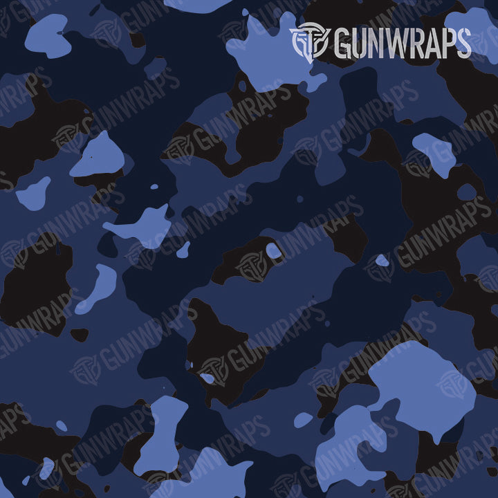 AR 15 Mag & Mag Well Cumulus Blue Midnight Camo Gun Skin Pattern