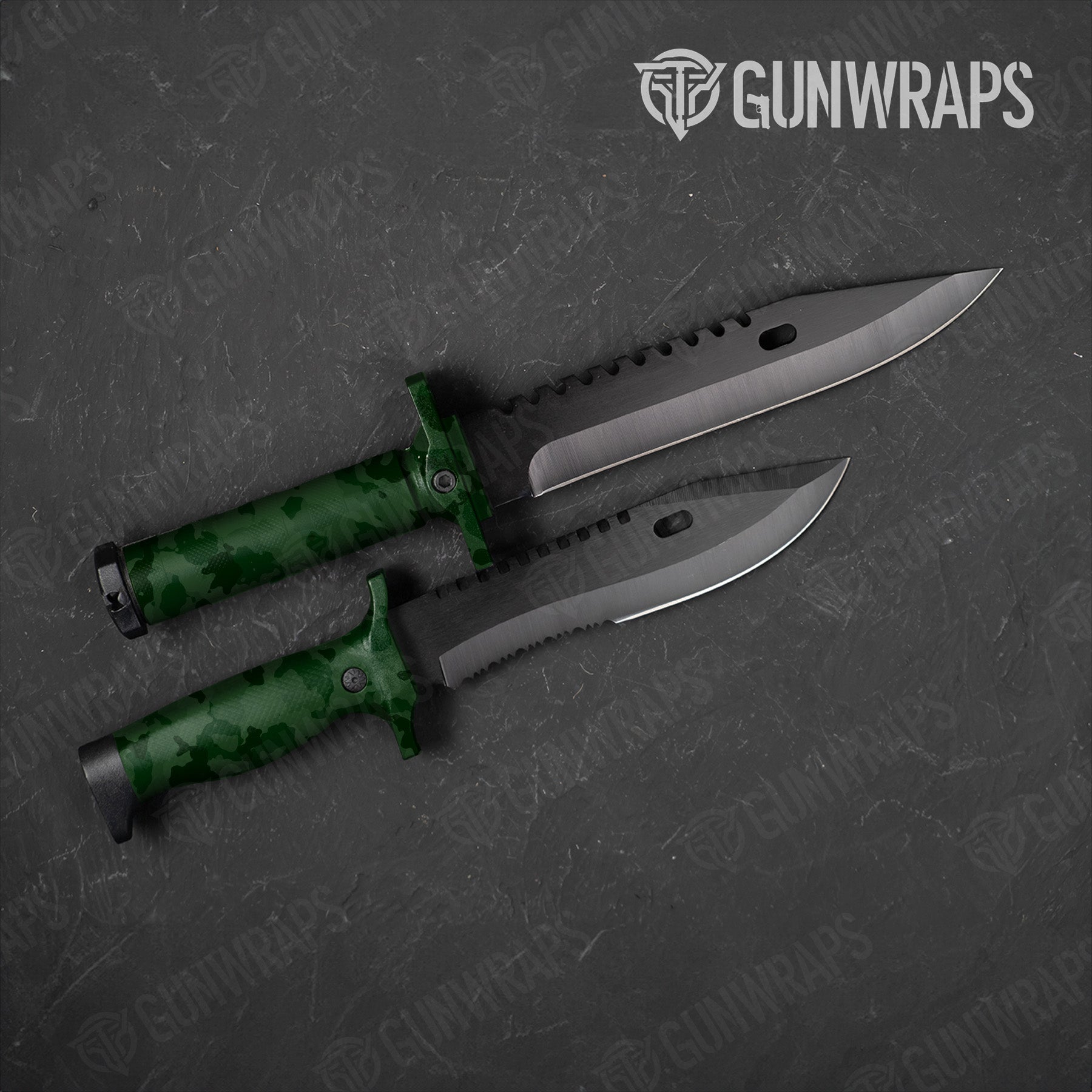 Cumulus Elite Green Camo Knife Gear Skin Vinyl Wrap