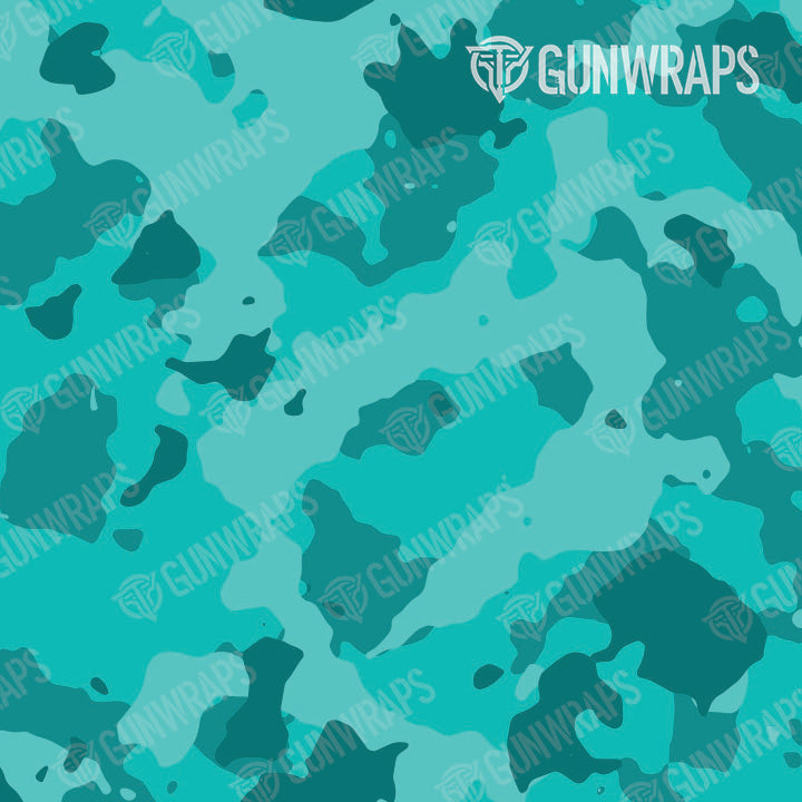 Pistol & Revolver Cumulus Elite Tiffany Blue Camo Gun Skin Pattern