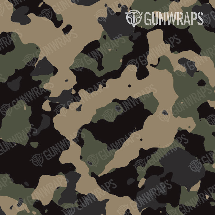 AR 15 Cumulus Militant Charcoal Camo Gun Skin Pattern