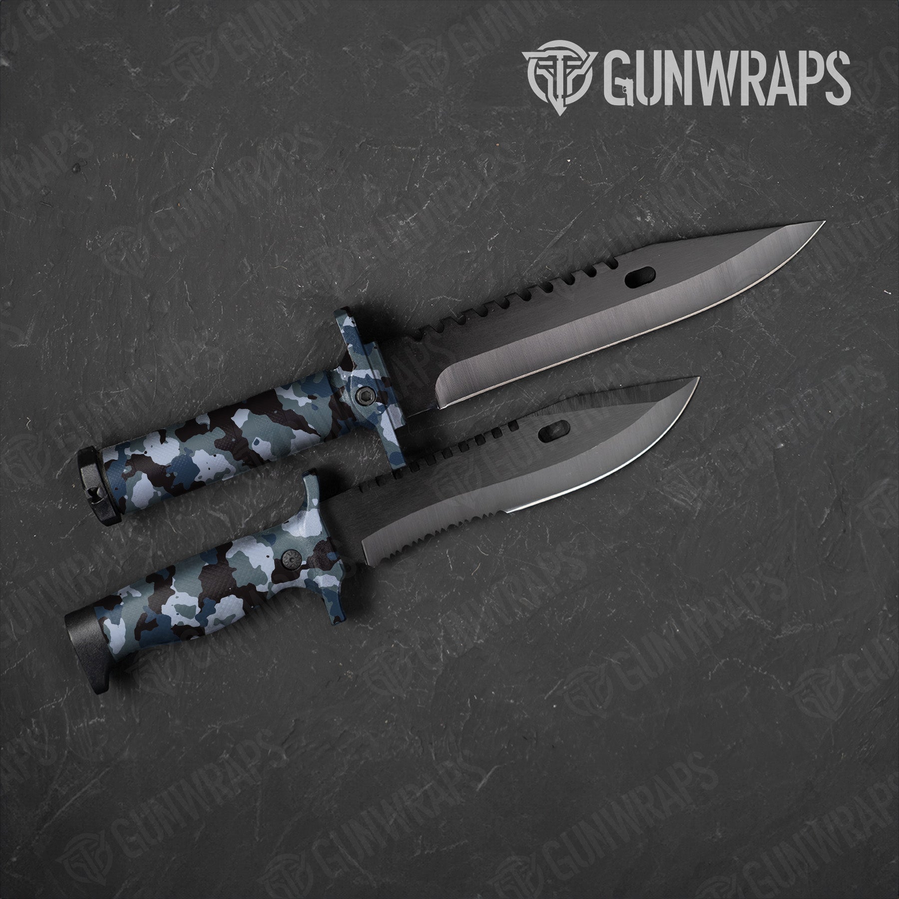 Cumulus Navy Camo Knife Gear Skin Vinyl Wrap
