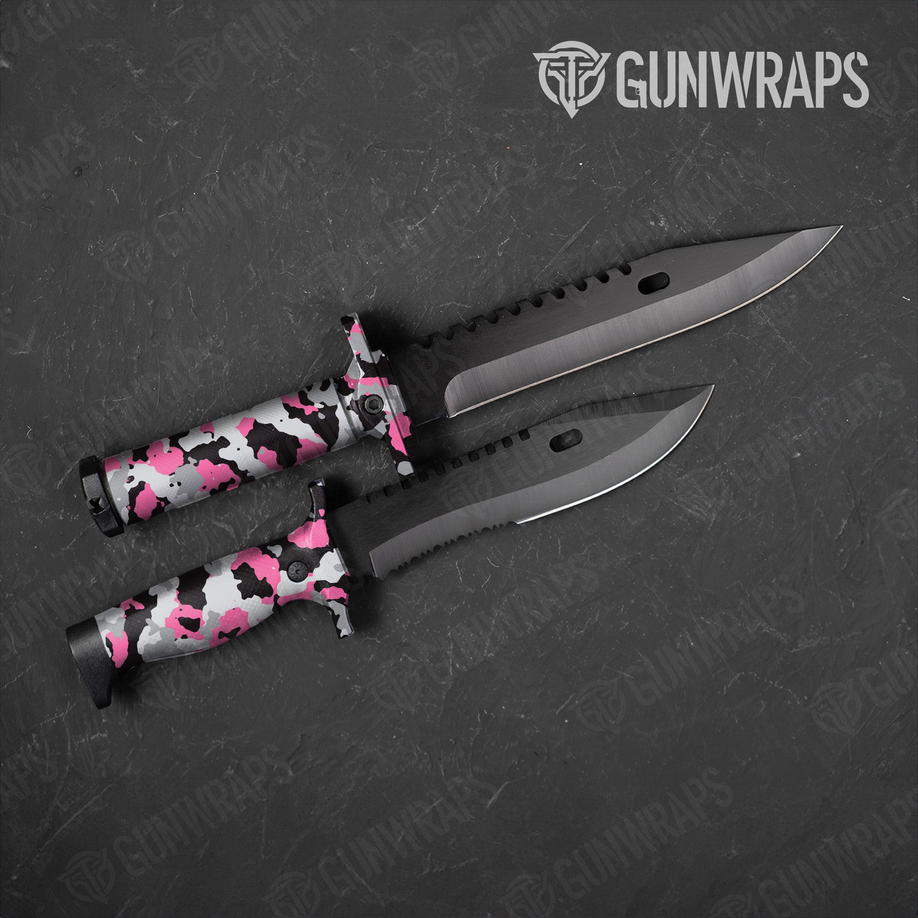Cumulus Pink Tiger Camo Knife Gear Skin Vinyl Wrap