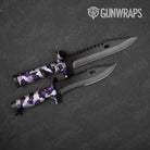 Cumulus Purple Tiger Camo Knife Gear Skin Vinyl Wrap
