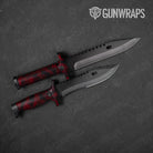 Cumulus Vampire Red Camo Knife Gear Skin Vinyl Wrap