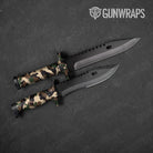 Cumulus Woodland Camo Knife Gear Skin Vinyl Wrap