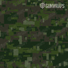 AR 15 Mag Well Digital Army Dark Green Camo Gun Skin Pattern