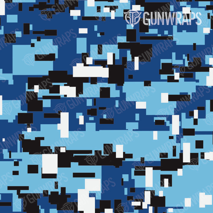 Binocular Digital Baby Blue Camo Gear Skin Pattern