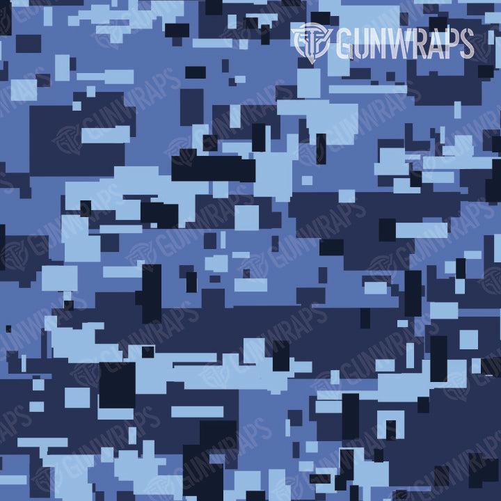 AK 47 Mag Digital Blue Urban Night Camo Gun Skin Pattern