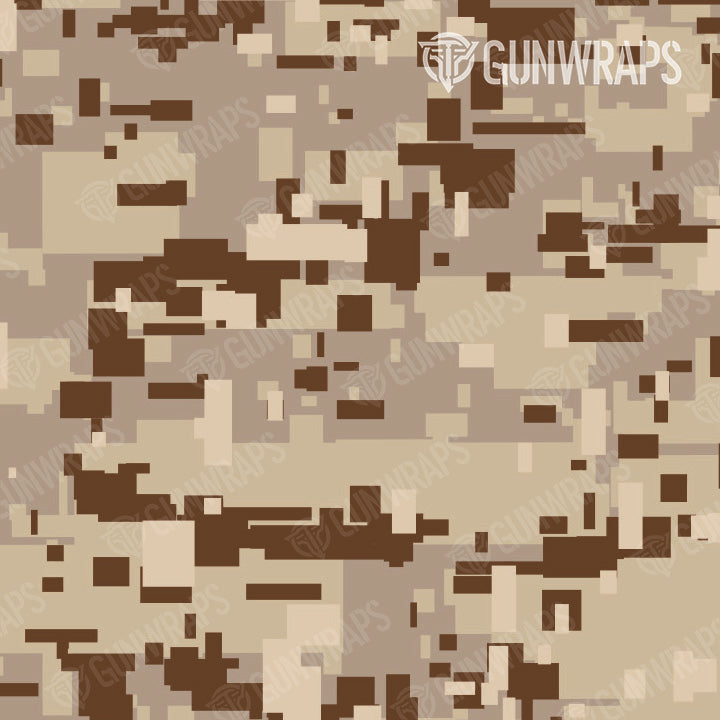 Pistol & Revolver Digital Desert Camo Gun Skin Pattern