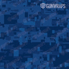 AR 15 Digital Elite Blue Camo Gun Skin Pattern