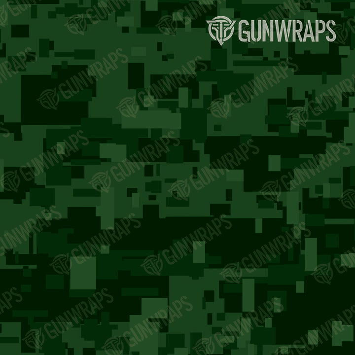 AR 15 Digital Elite Green Camo Gun Skin Pattern