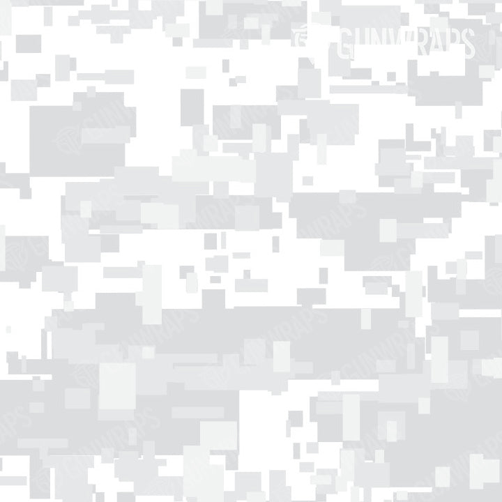 AR 15 Digital Elite White Camo Gun Skin Pattern