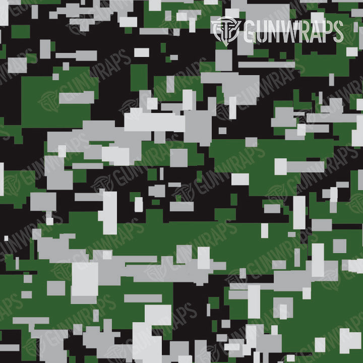 AR 15 Mag Well Digital Green Tiger Camo Gun Skin Pattern