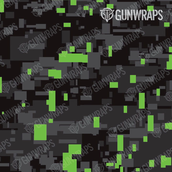 Rifle Digital Metro Green Camo Gun Skin Pattern