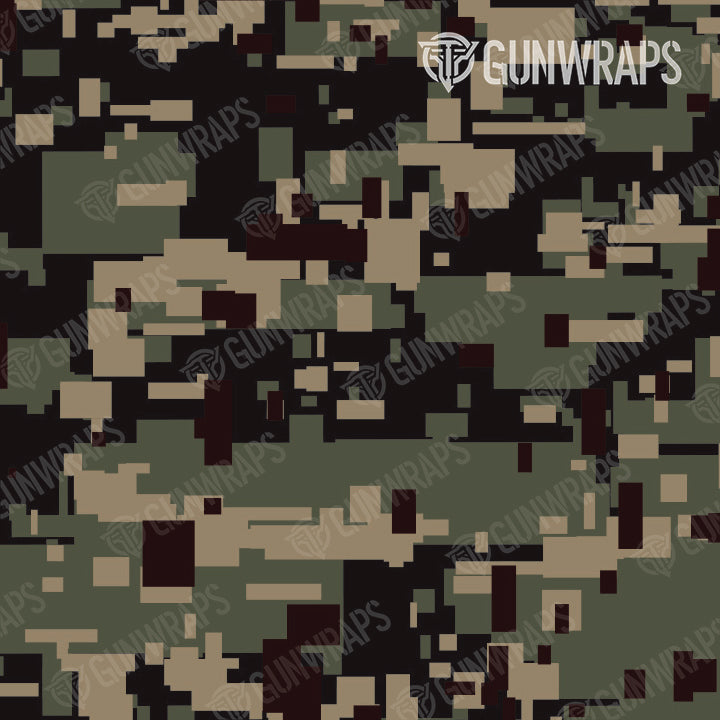 Pistol Slide Digital Militant Blood Camo Gun Skin Pattern