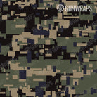 AR 15 Mag Well Digital Militant Blue Camo Gun Skin Pattern