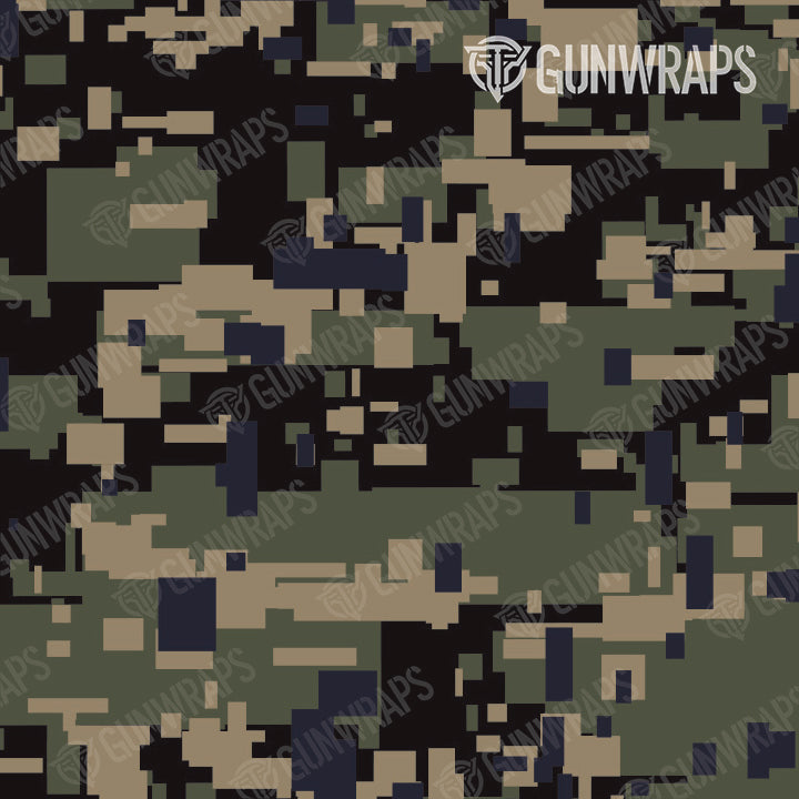 Rangefinder Digital Militant Blue Camo Gear Skin Pattern