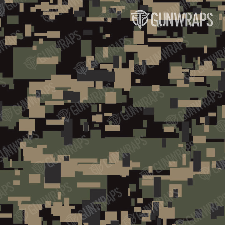 Pistol & Revolver Digital Militant Charcoal Camo Gun Skin Pattern