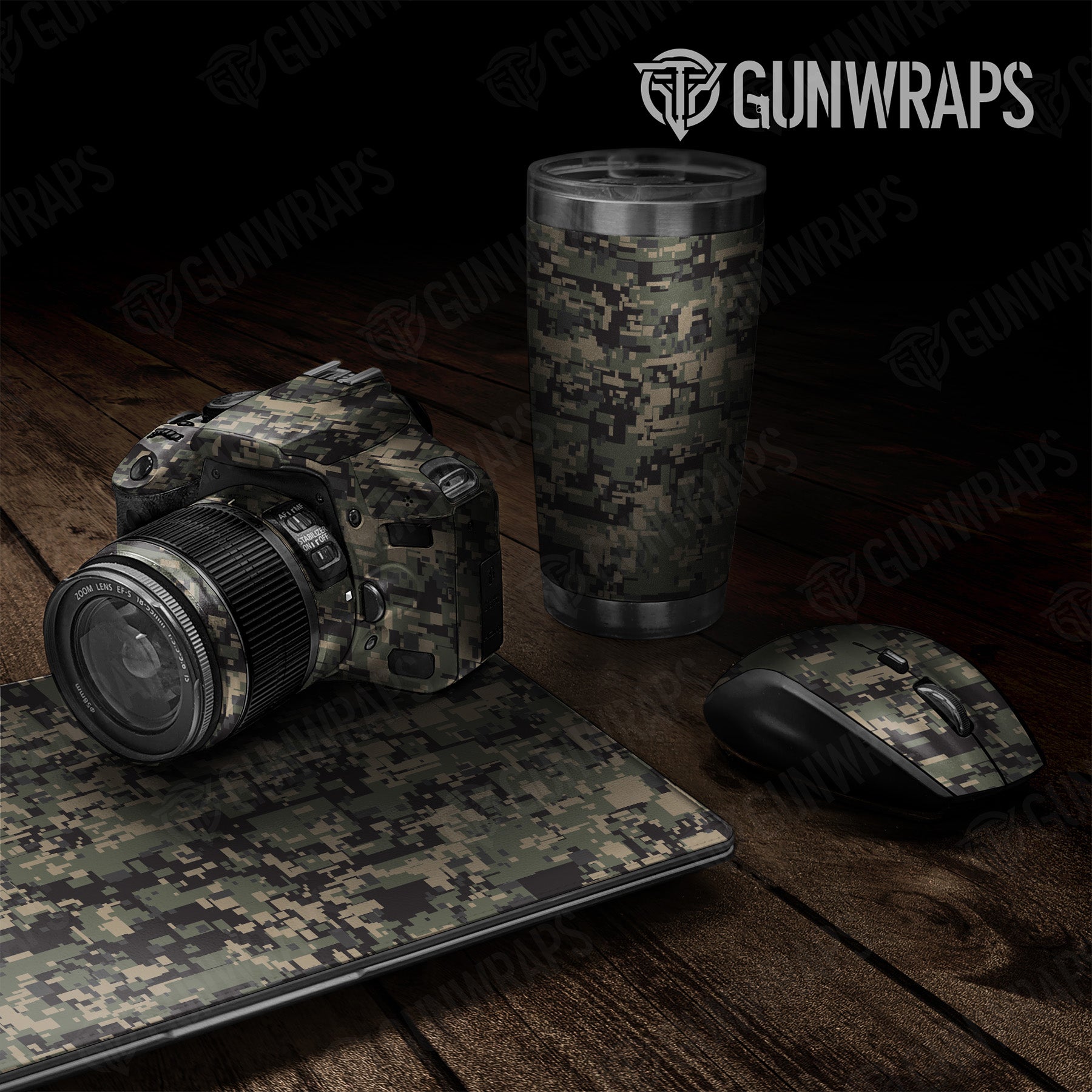 Digital Militant Charcoal Camo Universal Sheet 